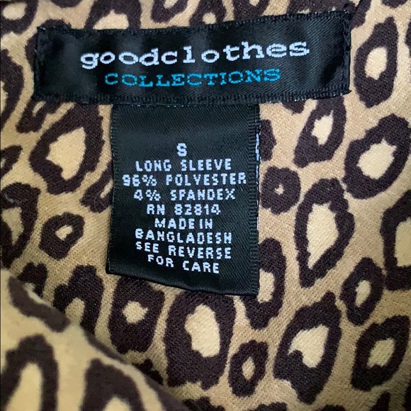 Goodclothes Collections Brown Leopard Print Shirt - Picture 5 of 6